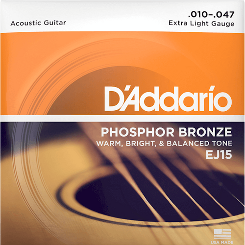 D'Addario EJ15 Phosphor Bronze 10-47
