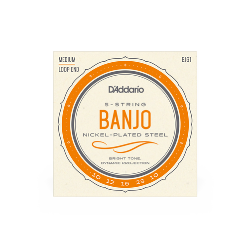 D'Addario EJ61 5-String Banjo String Set