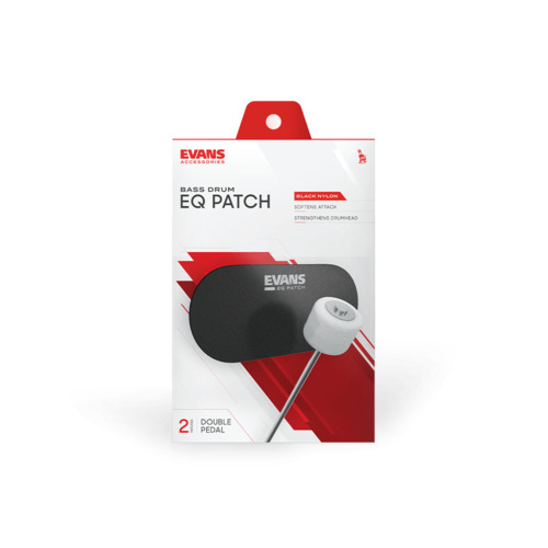 Evans EQPB2 Black Nylon Double Patch