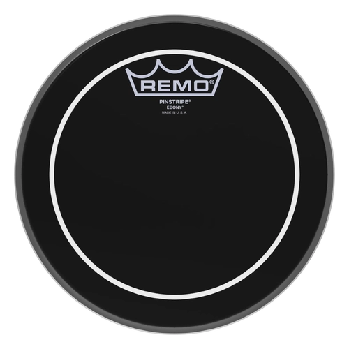 Remo ES-0608-PS Pinstripe® Ebony 8"