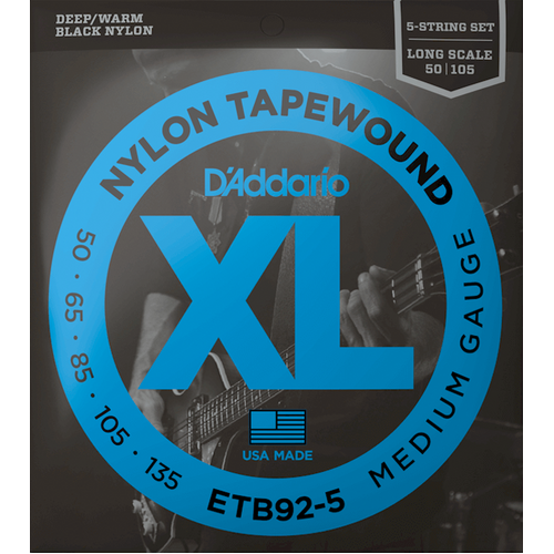 D'Addario ETB92-5 XL Nylon 50-135