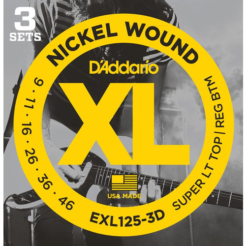 D'Addario EXL125-3D 3 Pack