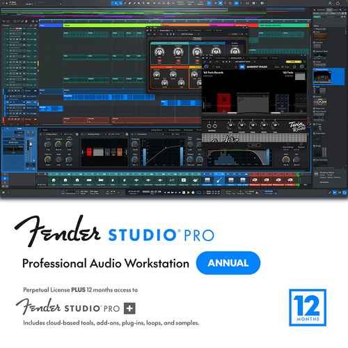 Fender Studio Pro 8 Perpetual with 1 Year Pro+ Subscription