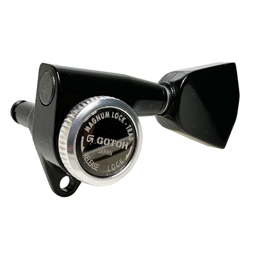 Gotoh SG301 MGT 3-A-Side Locking Tuners Black