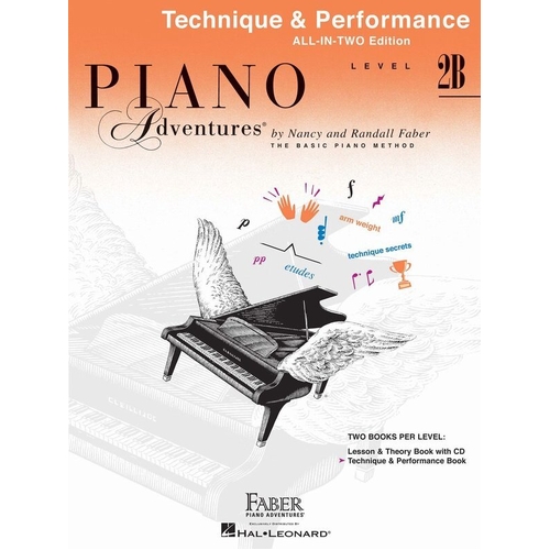 Piano Adventures All-In-Two Level 2B - Technique & Performance Book
