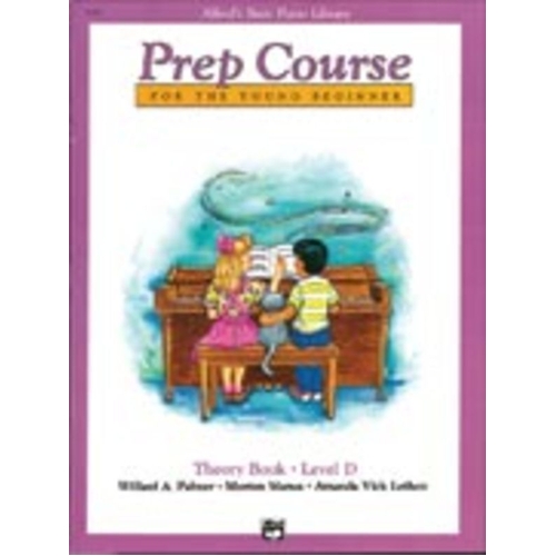 Alfred's Basic Piano Prep Course Theory Book Level D
