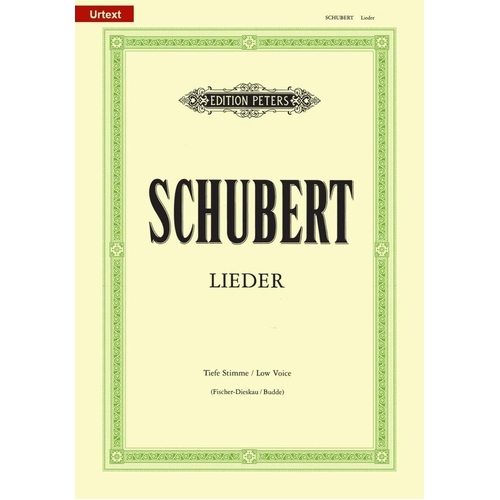 Schubert 54 Songs Vol. 2 Low Voice