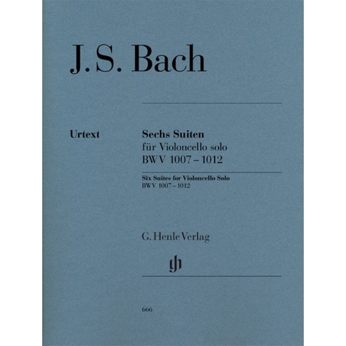 J.S. Bach 6 Suites for Violoncello solo BWV 1007-1012