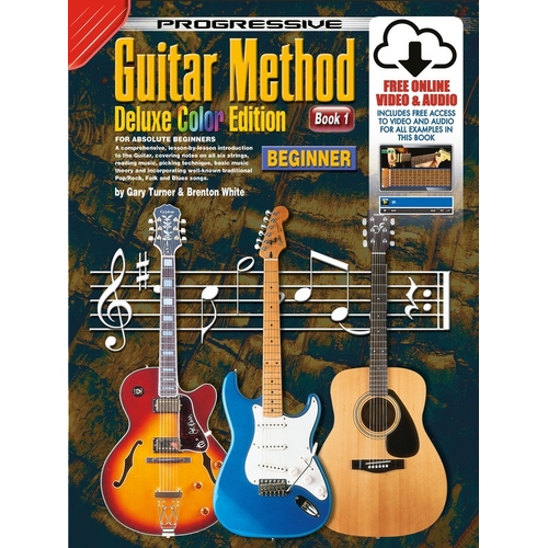 Progressive Guitar Method Book 1 Deluxe Color Edition