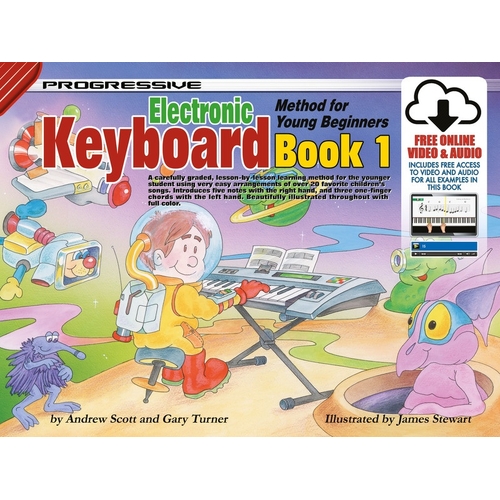 Progressive Electronic Keyboard Method Young Beginners Bk 1