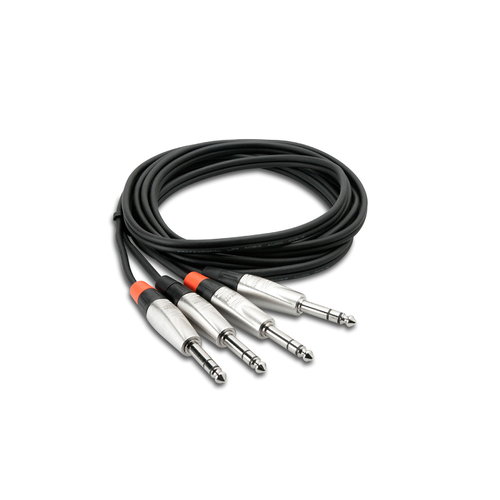 Hosa HSS003X2 Pro Stereo Interconnect 3ft