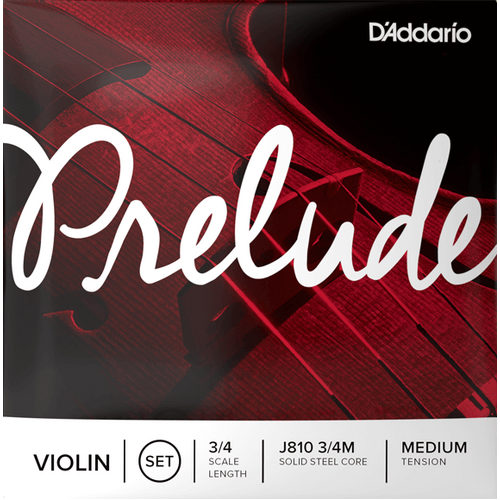 D'Addario Prelude J810 Violin String Set 3/4 Medium
