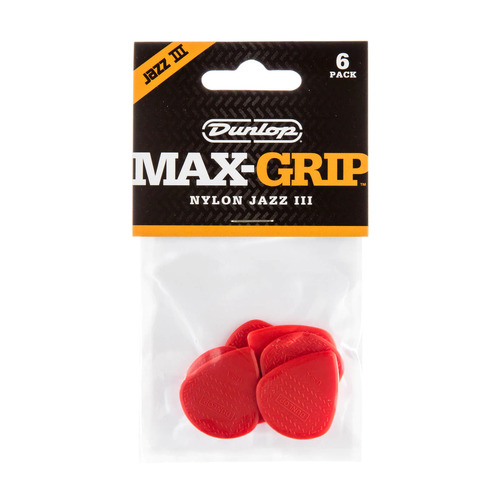Dunlop 471P3N MAX-GRIP® Jazz III Nylon - 6 Pack