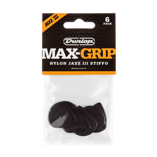 Dunlop 471P3S MAX-GRIP® Jazz III Stiffo - 6 Pack