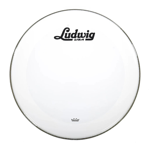 Ludwig Powerstroke 3 22" Smooth White Script Logo