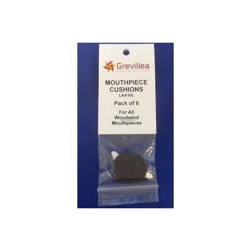 Grevillea LAA10L Mouthpiece Cushions Black 0.8mm Large - 6 Pack