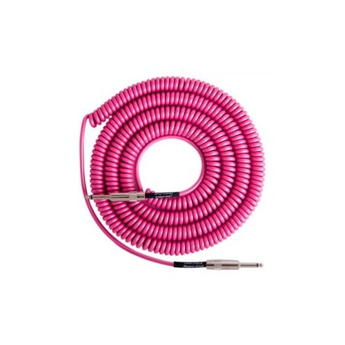 Lava Cable Retro Coil 20ft Straight To Angle Hot Pink