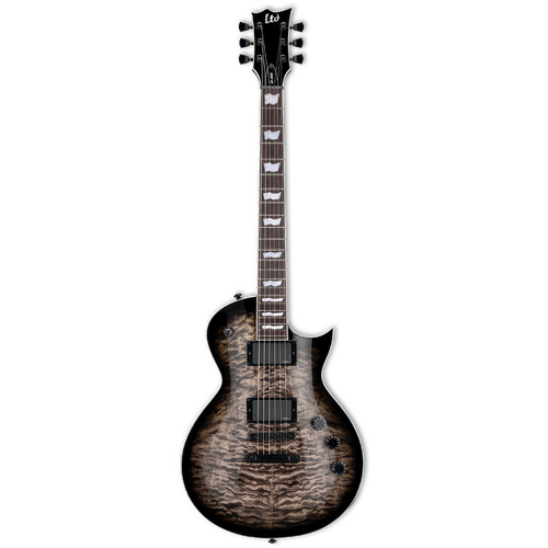 LTD EC-400QM See Thru Black Sunburst