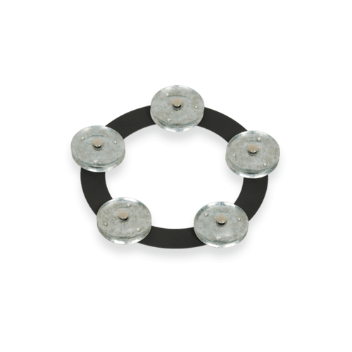 Latin Percussion 6" Tambo-ring Black Sand With Galvanized Steel Jingles