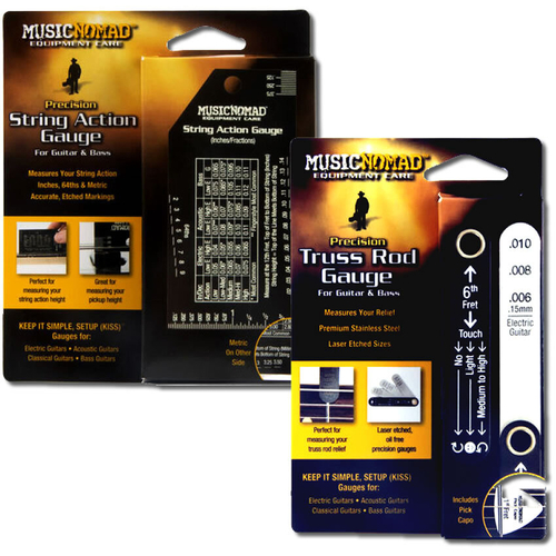 Music Nomad Truss Rod Gauge & String Action Gauge Bundle