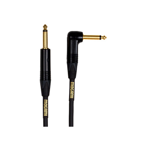 MOGAMI Gold Instrument Cable Right Angle - 10ft