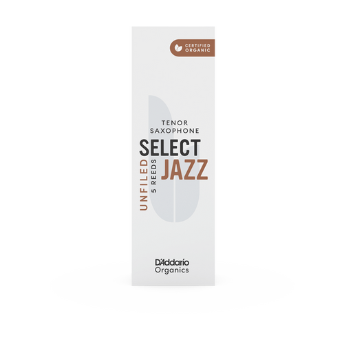 D'Addario Organic Select Jazz Unfiled Tenor Saxophone 5 Pack