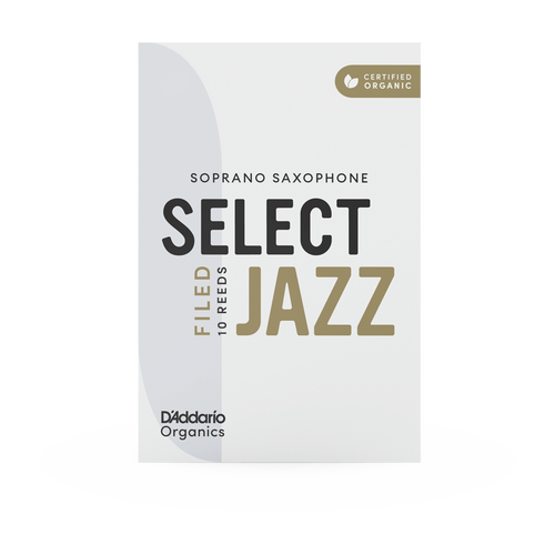 D'Addario Organic Select Jazz Filed Soprano Saxophone 10 Pack