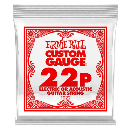 Ernie Ball .022 Plain Steel Electric Or Acoustic Guitar String
