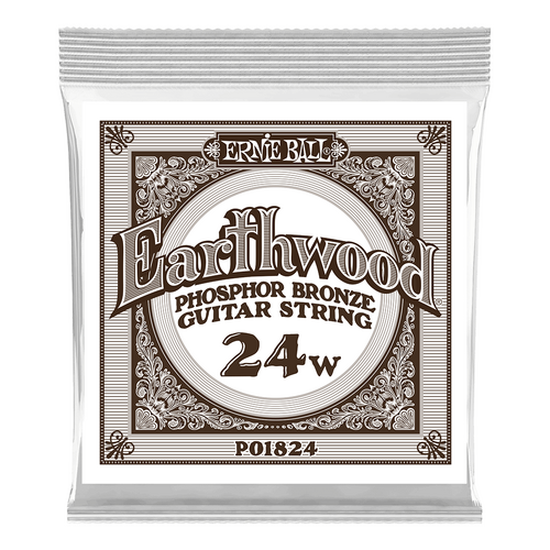 Ernie Ball .024 Earthwood Phosphor Bronze Acoustic Guitar String