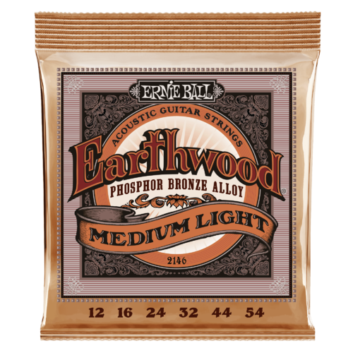 Ernie Ball Earthwood - Medium Light Phosphor Bronze