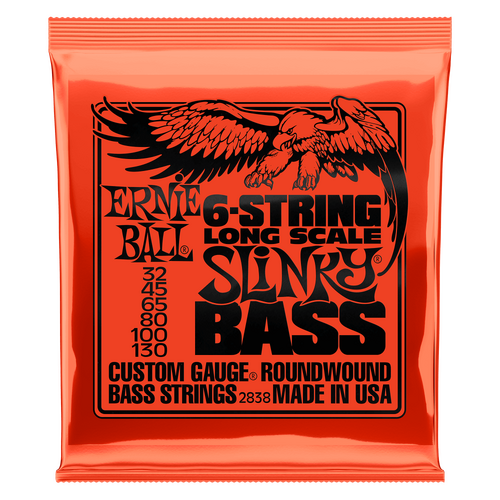 Ernie Ball Slinky Bass 6 String Long Scale 32-130