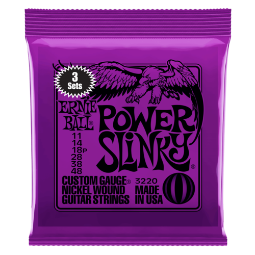 Ernie Ball 3220 Power Slinky Strings 3 Pack