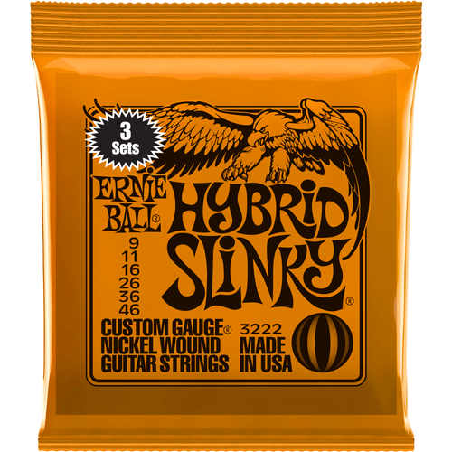 Ernie Ball 3222 Hybrid Slinky 3 Pack