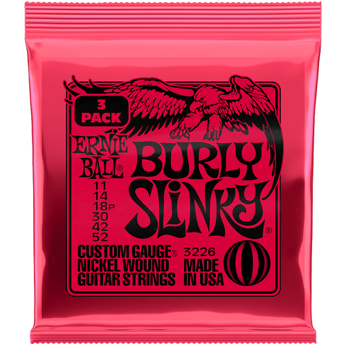 Ernie Ball Burly Slinky Nickel Wound 3226 11-52 - 3 Pack