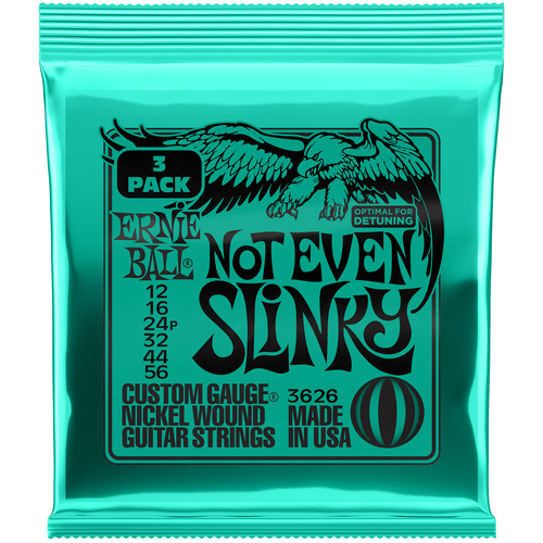 Ernie Ball Not Even Slinky Nickel Wound 3626 12-56 - 3 Pack