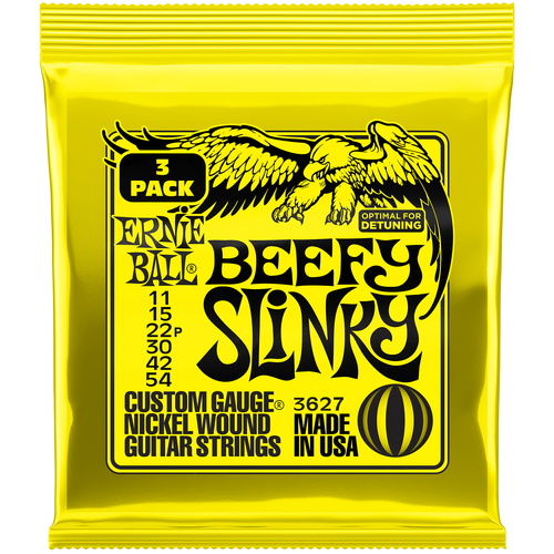 Ernie Ball Beefy Slinky Nickel Wound 3627 11-54 - 3 Pack