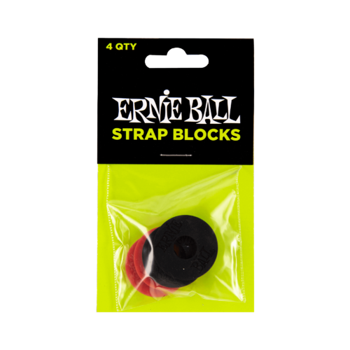 Ernie Ball Strap Blocks Red & Black