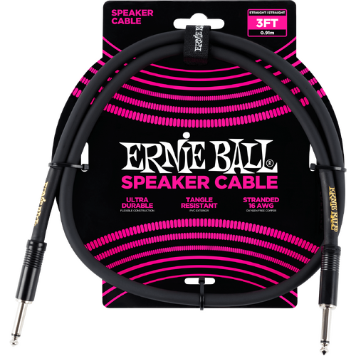 Ernie Ball Classic Speaker Cable Straight/Straight 3ft