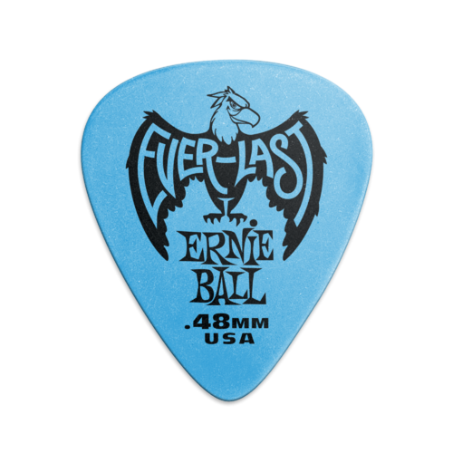Ernie Ball 0.48 mm Everlast Picks 12 Pack - Blue
