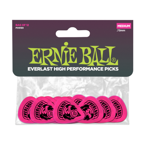 Ernie Ball Everlast Picks 12-Pack Pink - .73MM