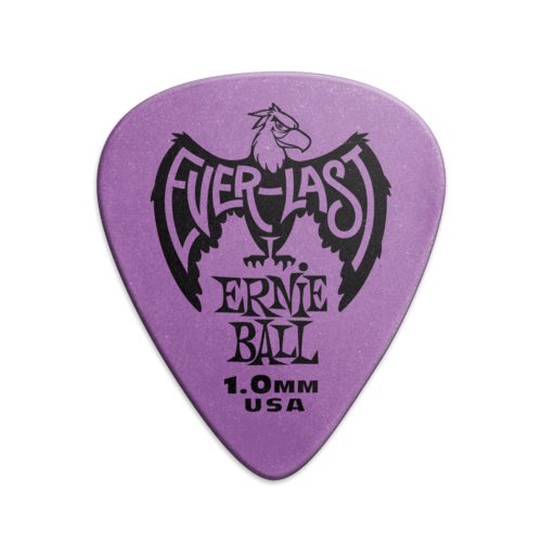 Ernie Ball Everlast Picks 12 Pack - 1.0 mm Purple