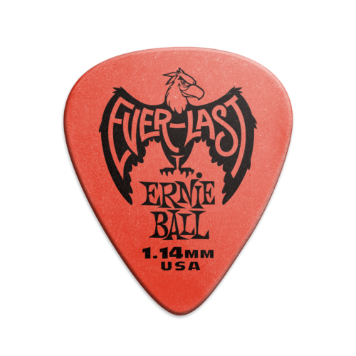 Ernie Ball Everlast Picks 12 Pack - 1.14 mm Red