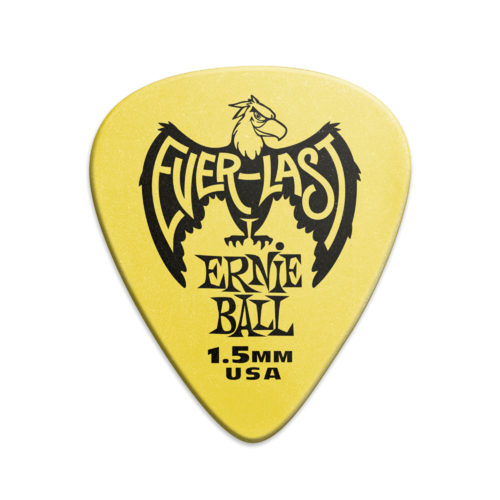 Ernie Ball Everlast Picks 12 Pack - 1.5 mm Yellow