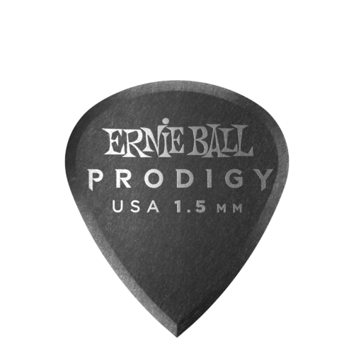 Ernie Ball Mini Prodigy Picks 6 Pack - 1.5 mm Black