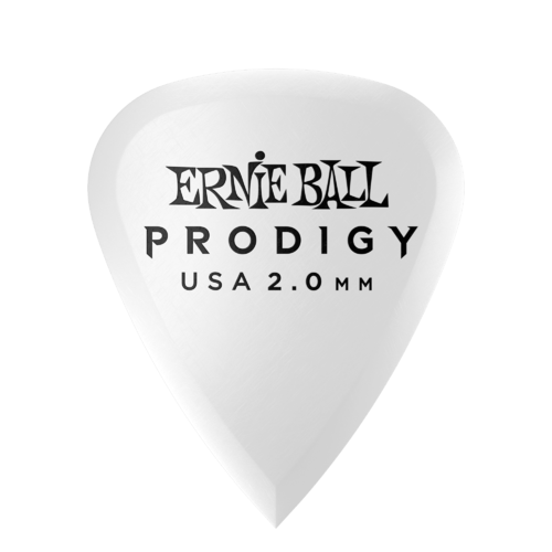 Ernie Ball Standard Prodigy Picks 6 Pack - 2.0 mm White