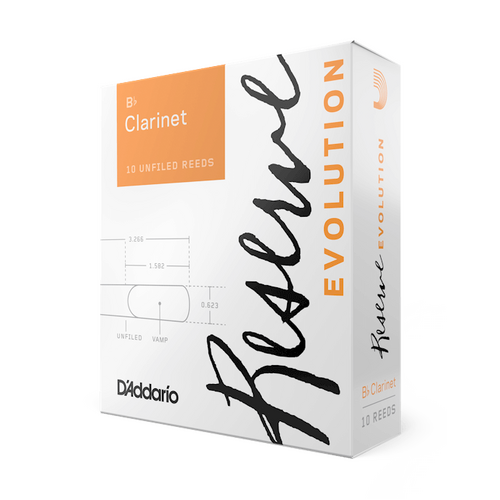 Rico Reserve Evolution Bb Clarinet Reeds - 10 Pack