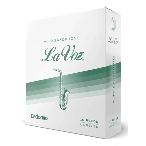 La Voz Alto Sax Reed Medium - 10 Pack