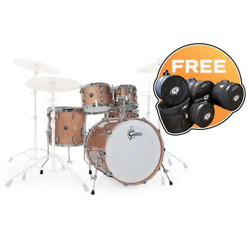 Gretsch RN2-E825-CSP Renown 5pc Shell Pack with Bonus Case Set