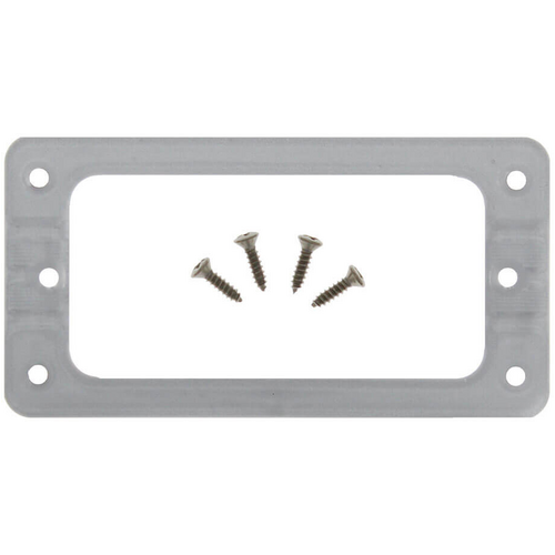 TV Jones EM2 Gretsch-Style Pickup Ring with Mounting Screws Silver