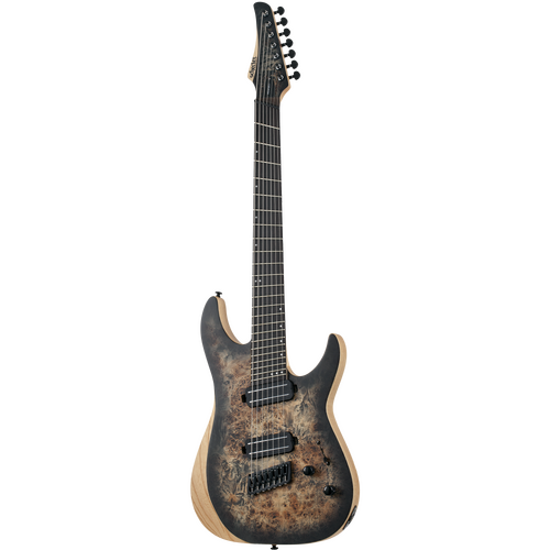 Schecter Reaper-7 Multiscale Satin Charcoal Burst